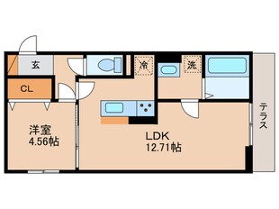 The　Bonds　北中小路の物件間取画像